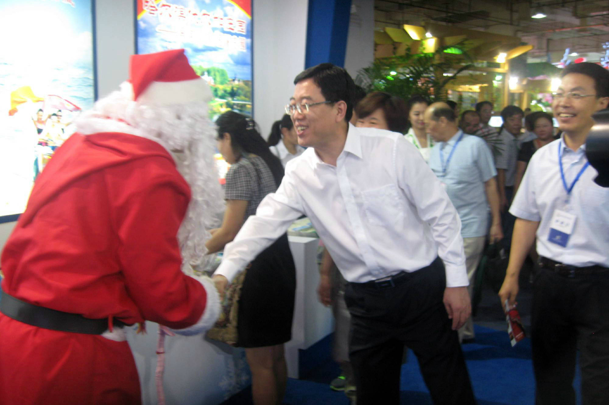 2015年，芬兰圣诞老人Matti拜访上海
